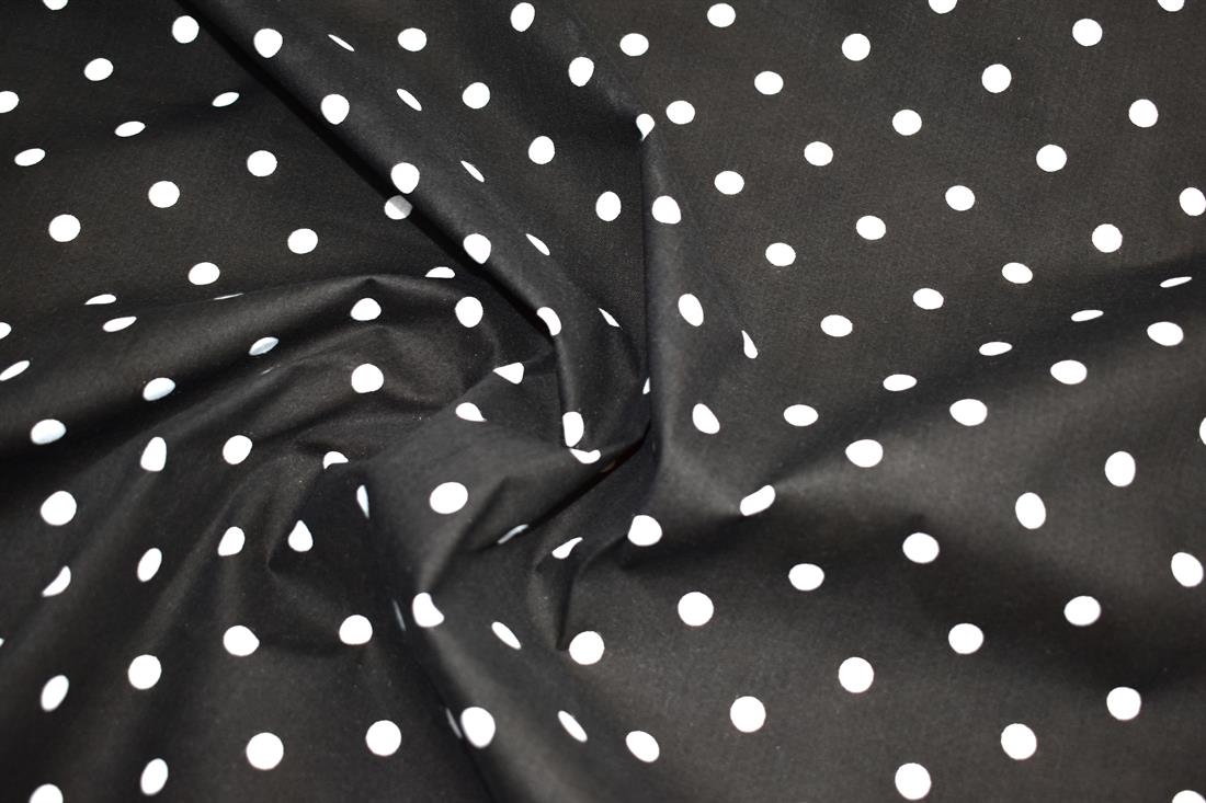 Printed Pin Spot Polycotton Fabric
