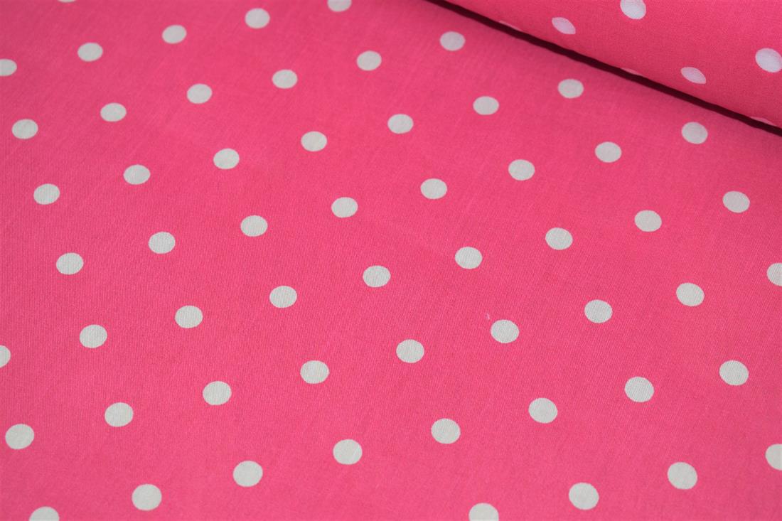 Printed Pin Spot Polycotton Fabric