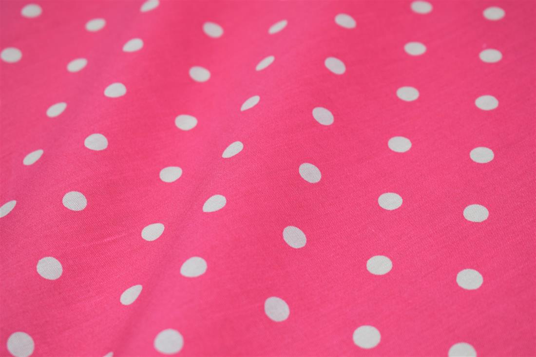 Printed Pin Spot Polycotton Fabric
