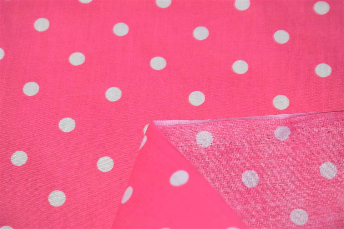 Printed Pin Spot Polycotton Fabric