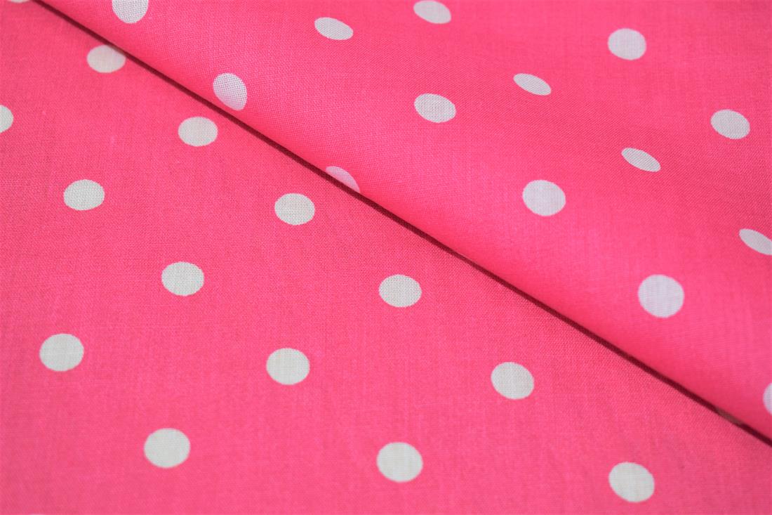 Printed Pin Spot Polycotton Fabric