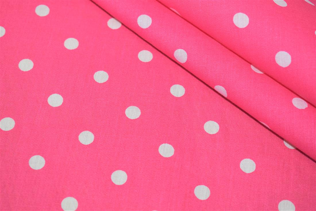 Printed Pin Spot Polycotton Fabric