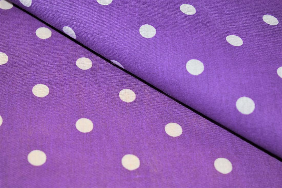 Printed Pin Spot Polycotton Fabric