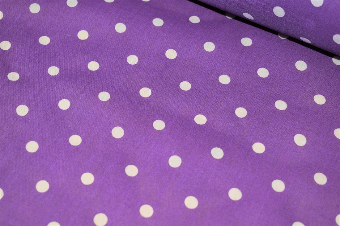 Printed Pin Spot Polycotton Fabric