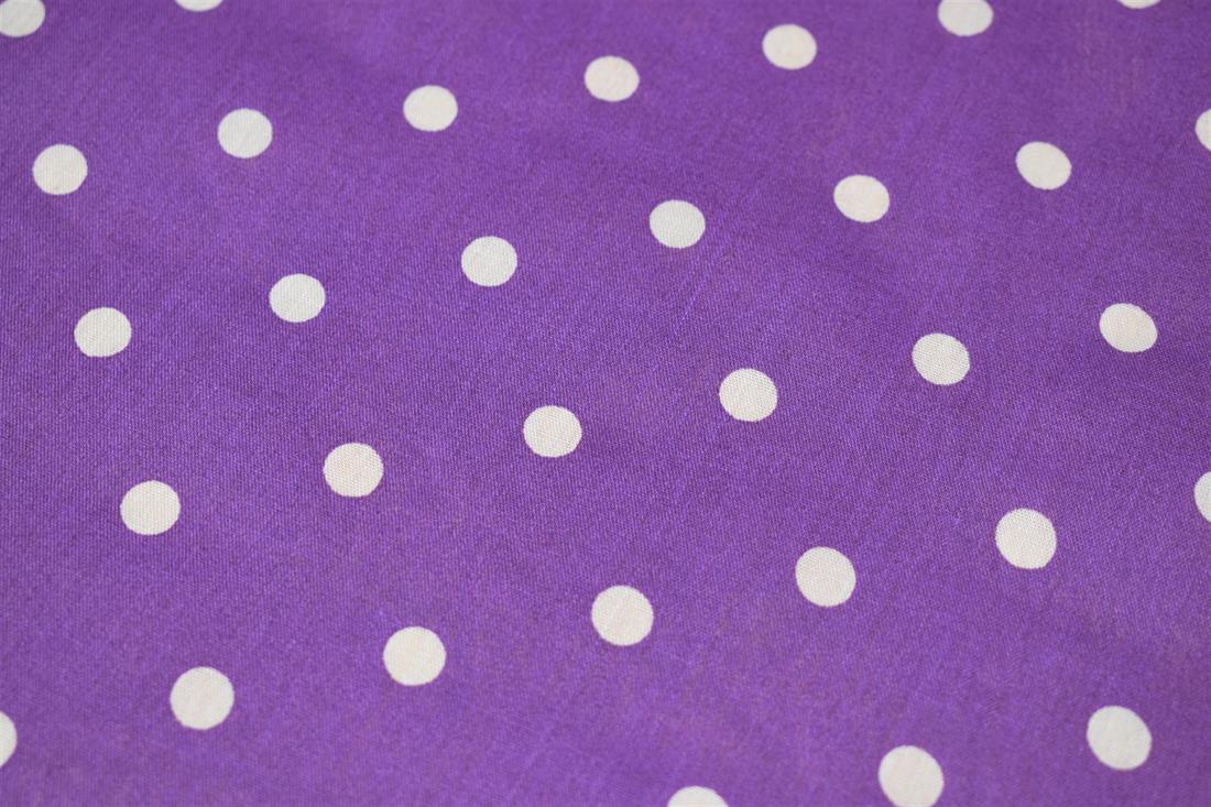Printed Pin Spot Polycotton Fabric
