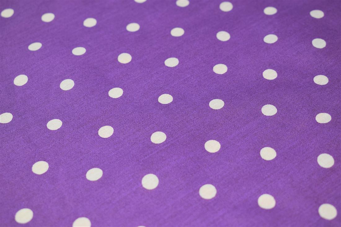 Printed Pin Spot Polycotton Fabric