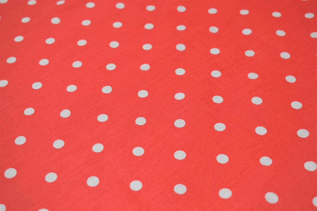 Printed Pin Spot Polycotton Fabric