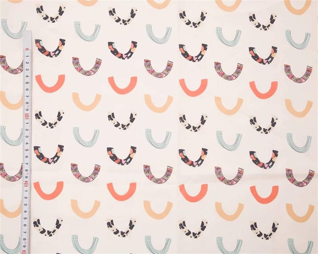 White MP Digital Polycotton Rainbow Brighten Your Creations with