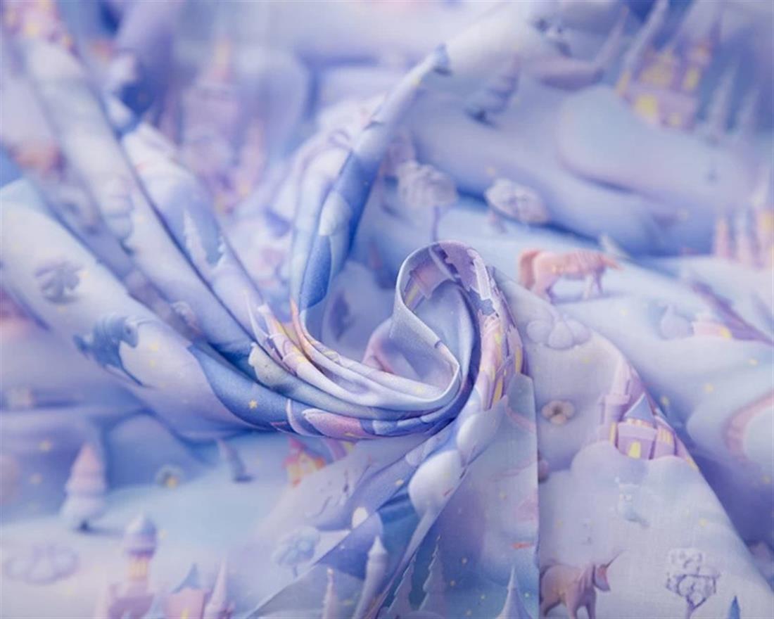 Purple MP Digital Polycotton 3D Winter Wonderland Bring the Magic of…