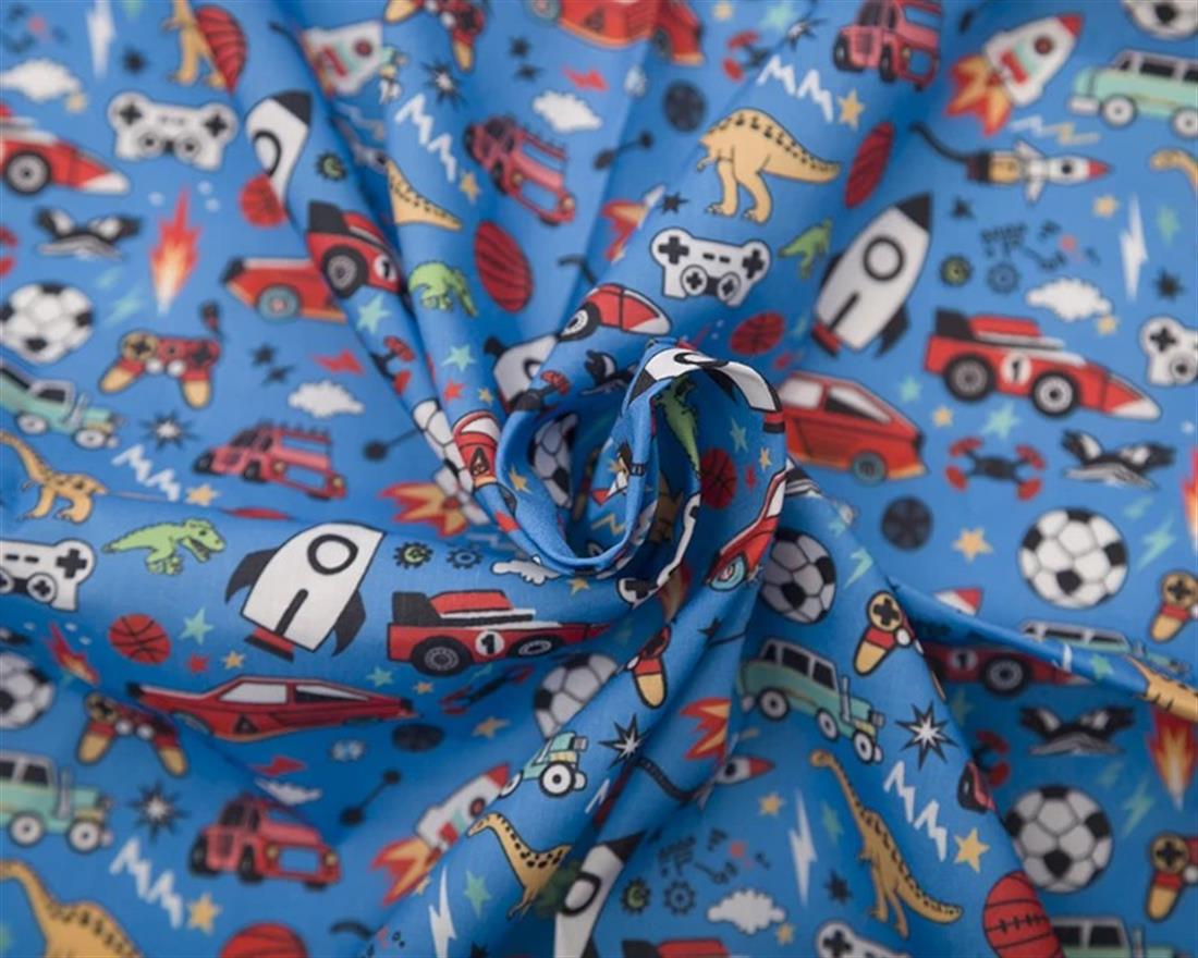 Blue MP Digital Polycotton Playtime Bring Fun and Vibrant Energy to…