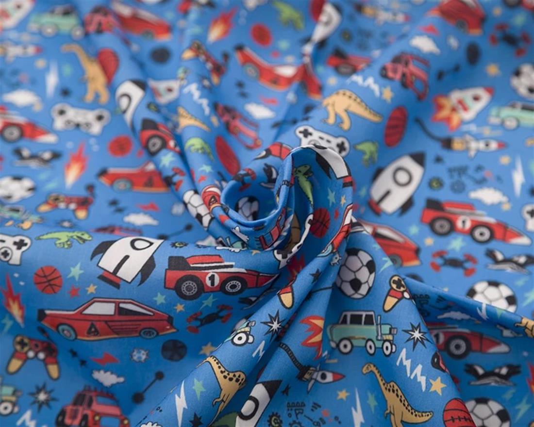 Blue MP Digital Polycotton Playtime Bring Fun and Vibrant Energy to…