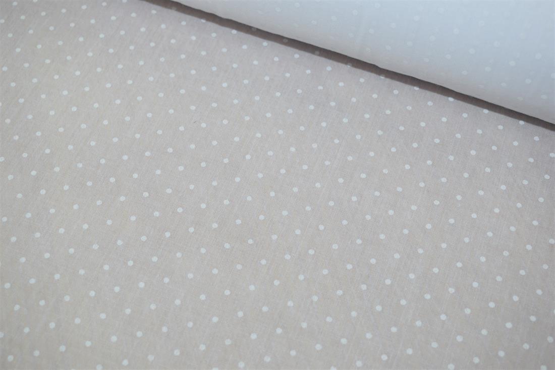 Small Pin Spot Printed Polycotton Fabric