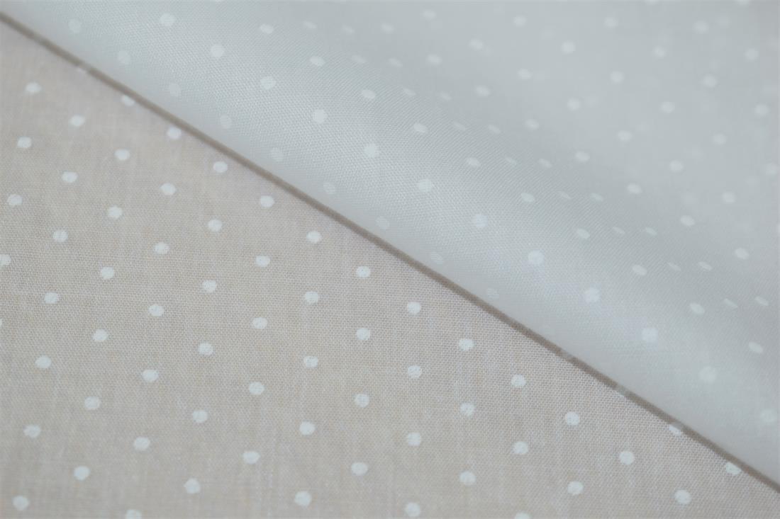 Small Pin Spot Printed Polycotton Fabric