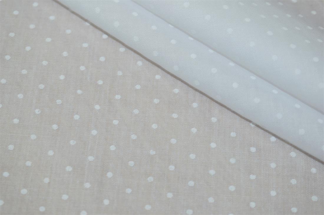 Small Pin Spot Printed Polycotton Fabric