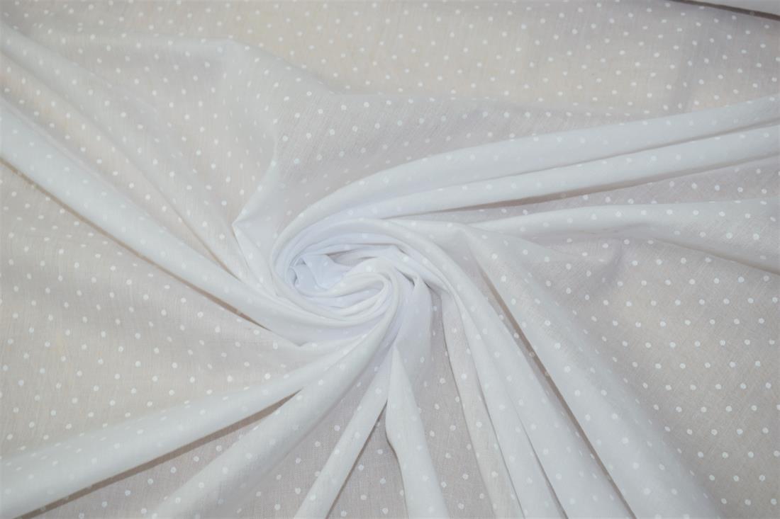 Small Pin Spot Printed Polycotton Fabric
