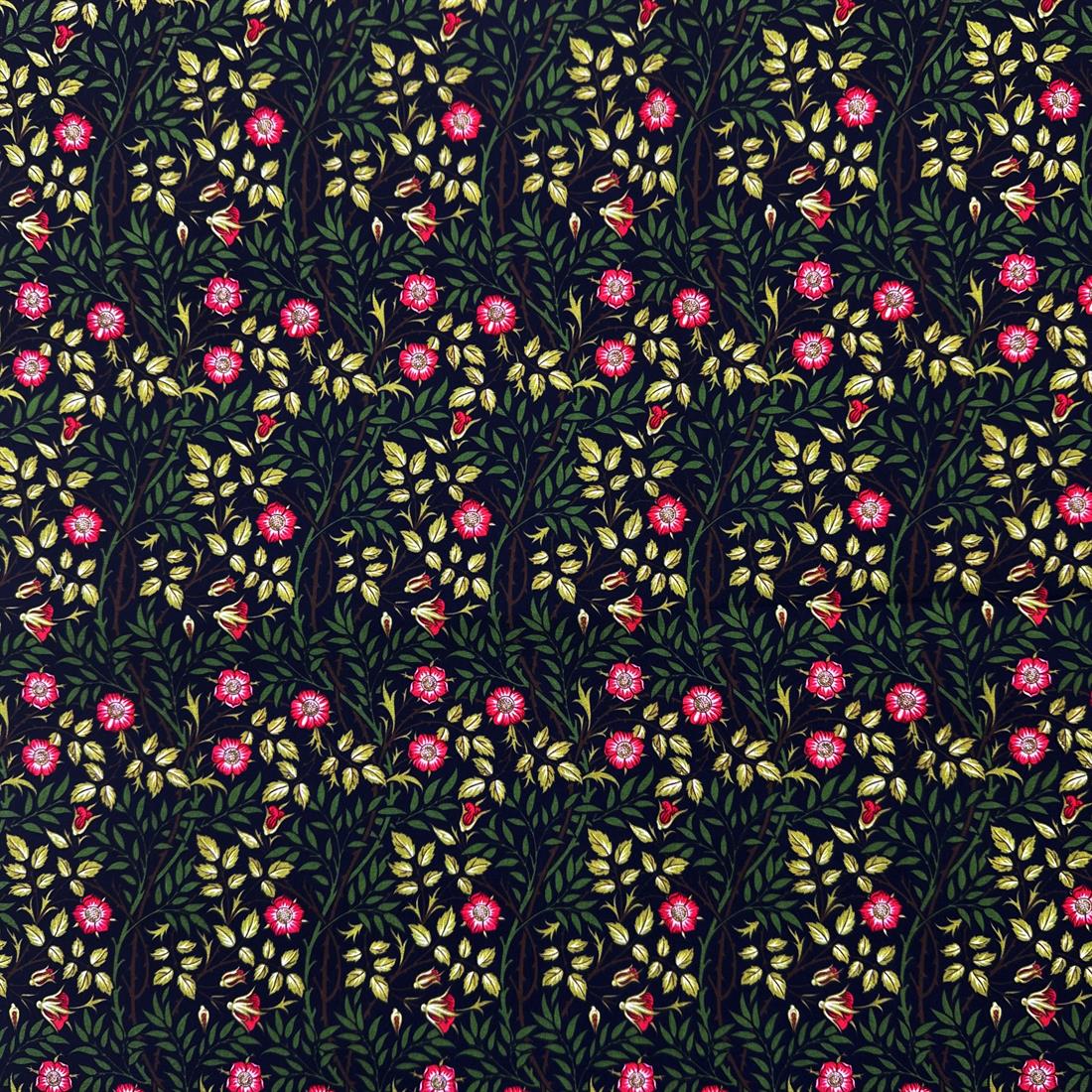 Sweet Briar Ebony Printed Polycotton FabricThis Beautiful Christmas…