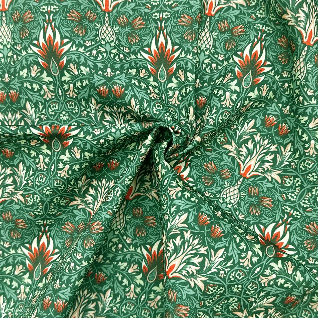 Snakeshead Green Printed Polycotton FabricThis Beautiful Christmas…