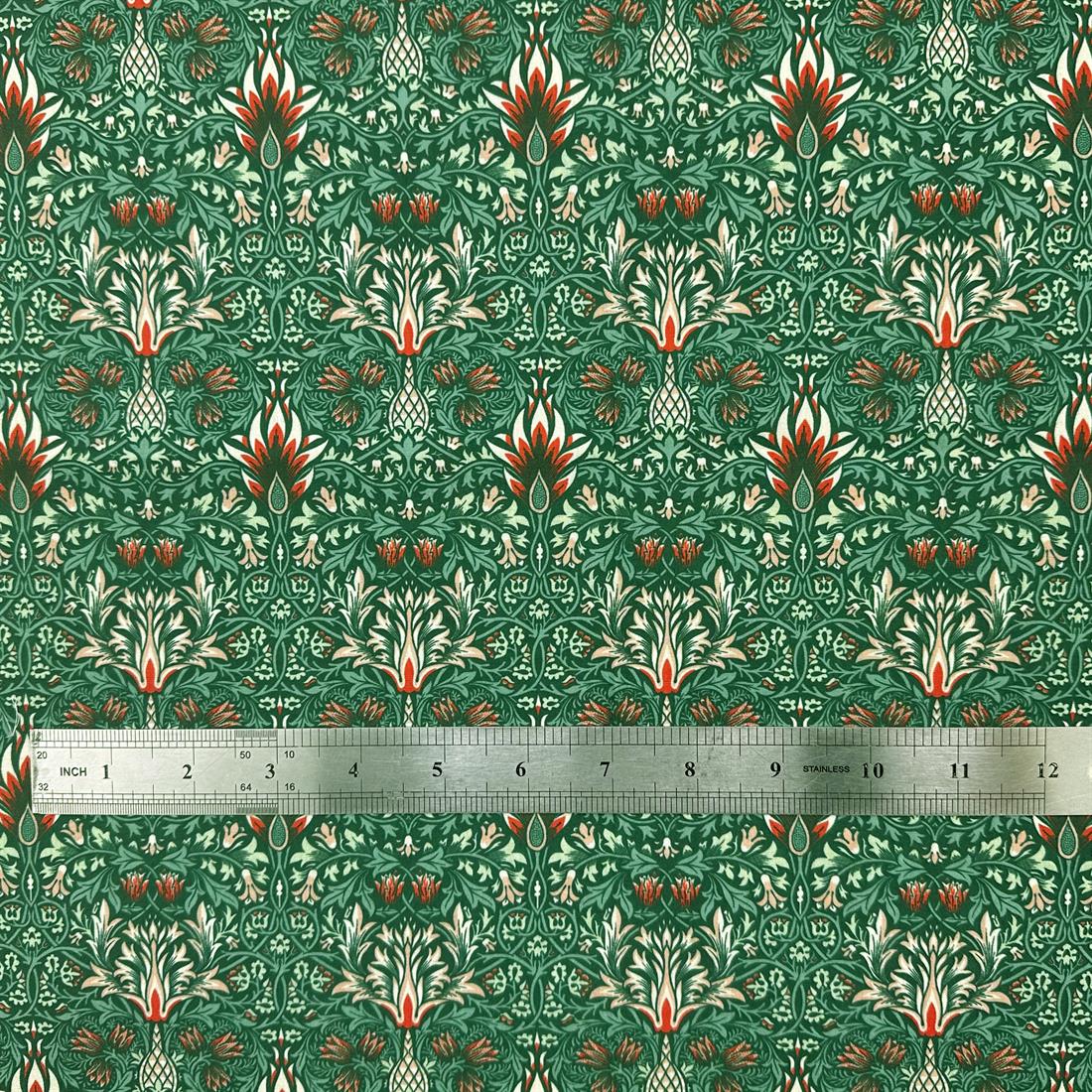 Snakeshead Green Printed Polycotton FabricThis Beautiful Christmas…