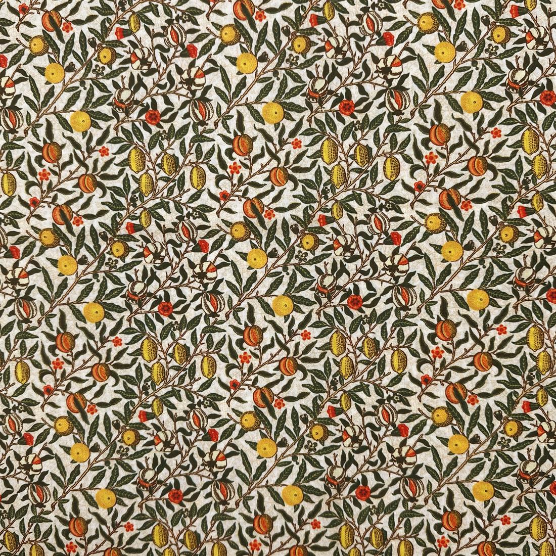 Pomegranate Cream Printed Polycotton FabricThis Beautiful Christmas…