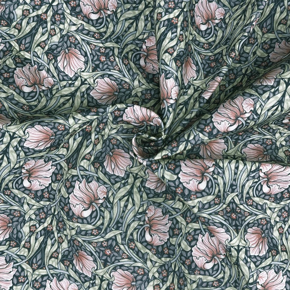 Pimpernel Salmon Printed Polycotton FabricThis Beautiful Christmas…