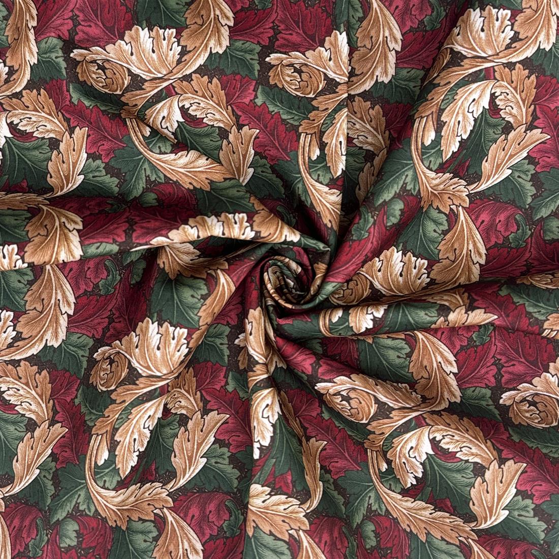 Acanthus Berry Printed Polycotton FabricThis Beautiful Christmas…