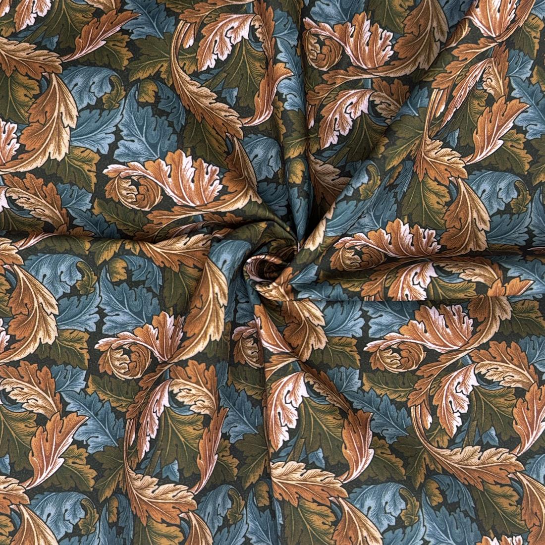 Acanthus Azure Printed Polycotton FabricThis Beautiful Christmas…