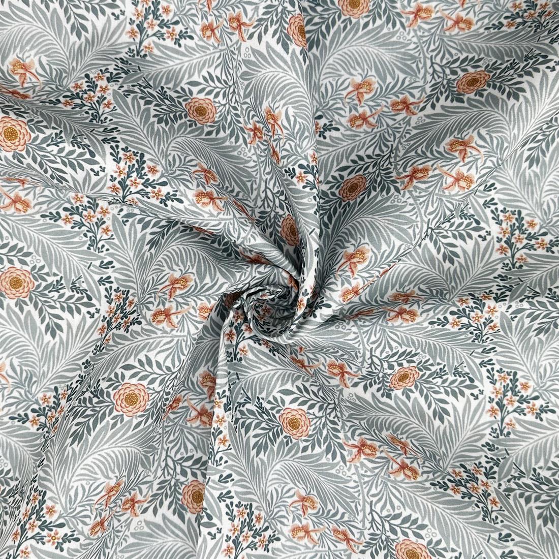Larkspur Blue Printed Polycotton FabricThis Beautiful Christmas Fabric