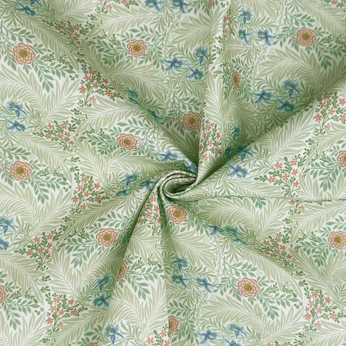 Larkspur Green Printed Polycotton FabricThis Beautiful Christmas…