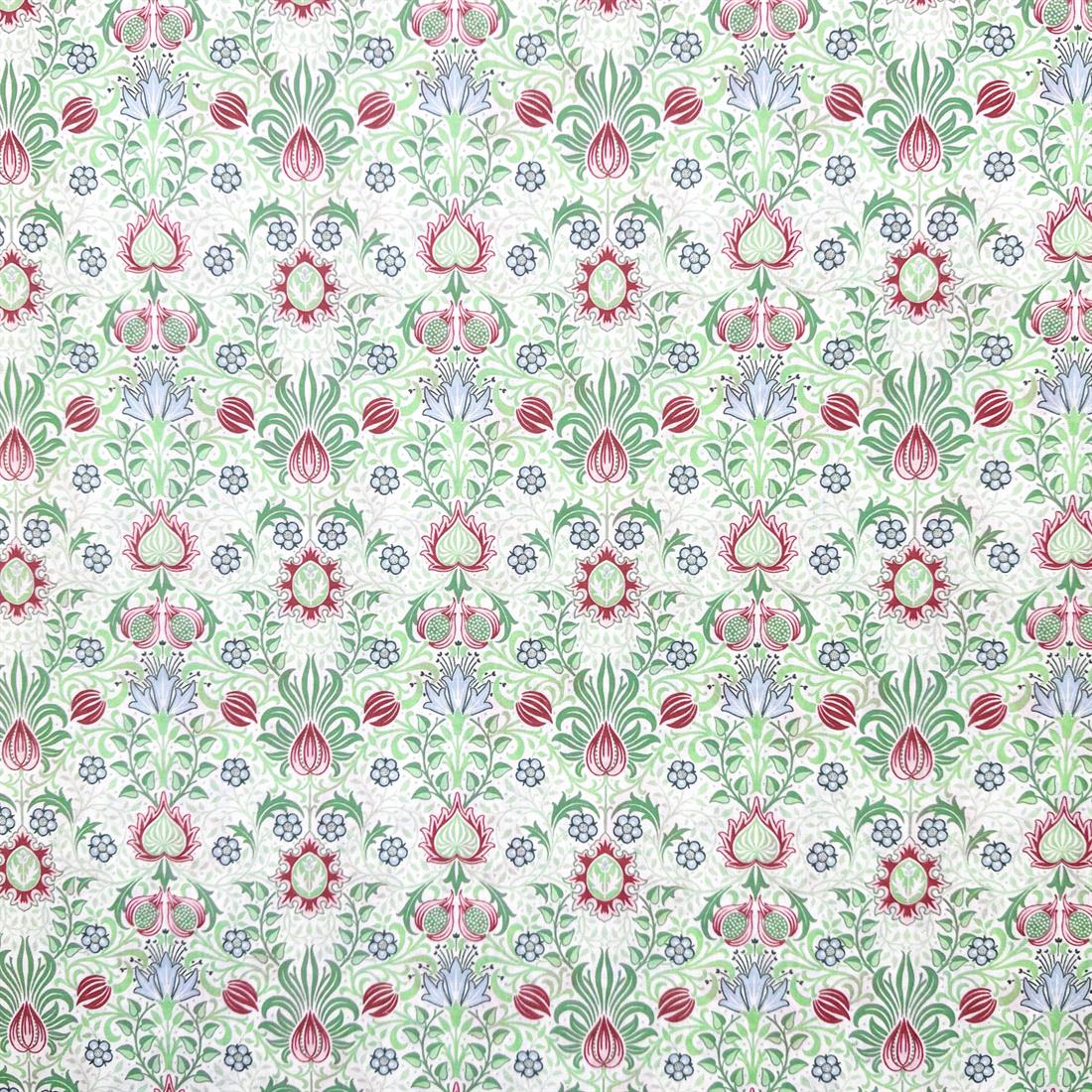 Persian Pastel Green Printed Polycotton FabricThis Beautiful…