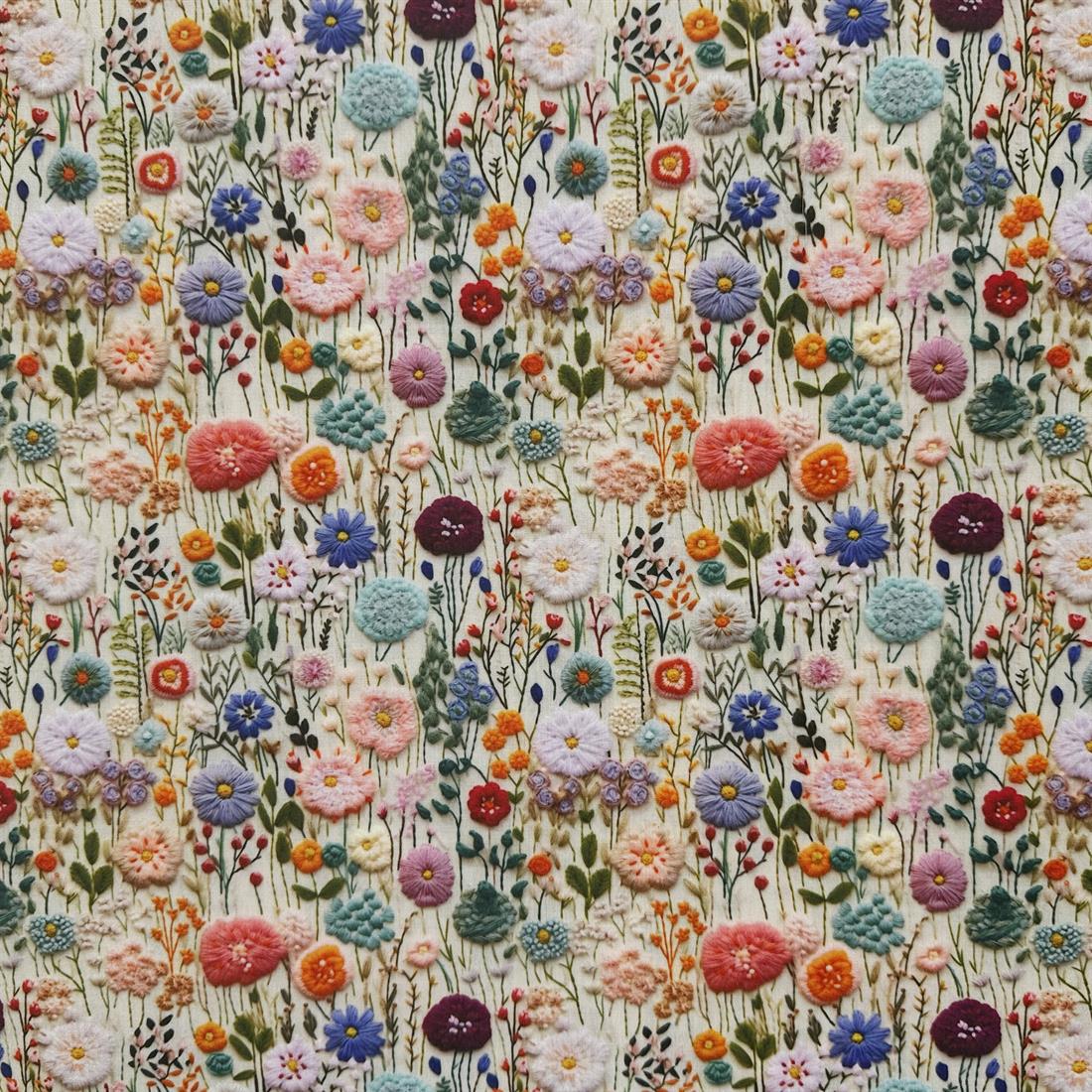 3D Spring Flowers Printed Polycotton FabricThis Beautiful Christmas…