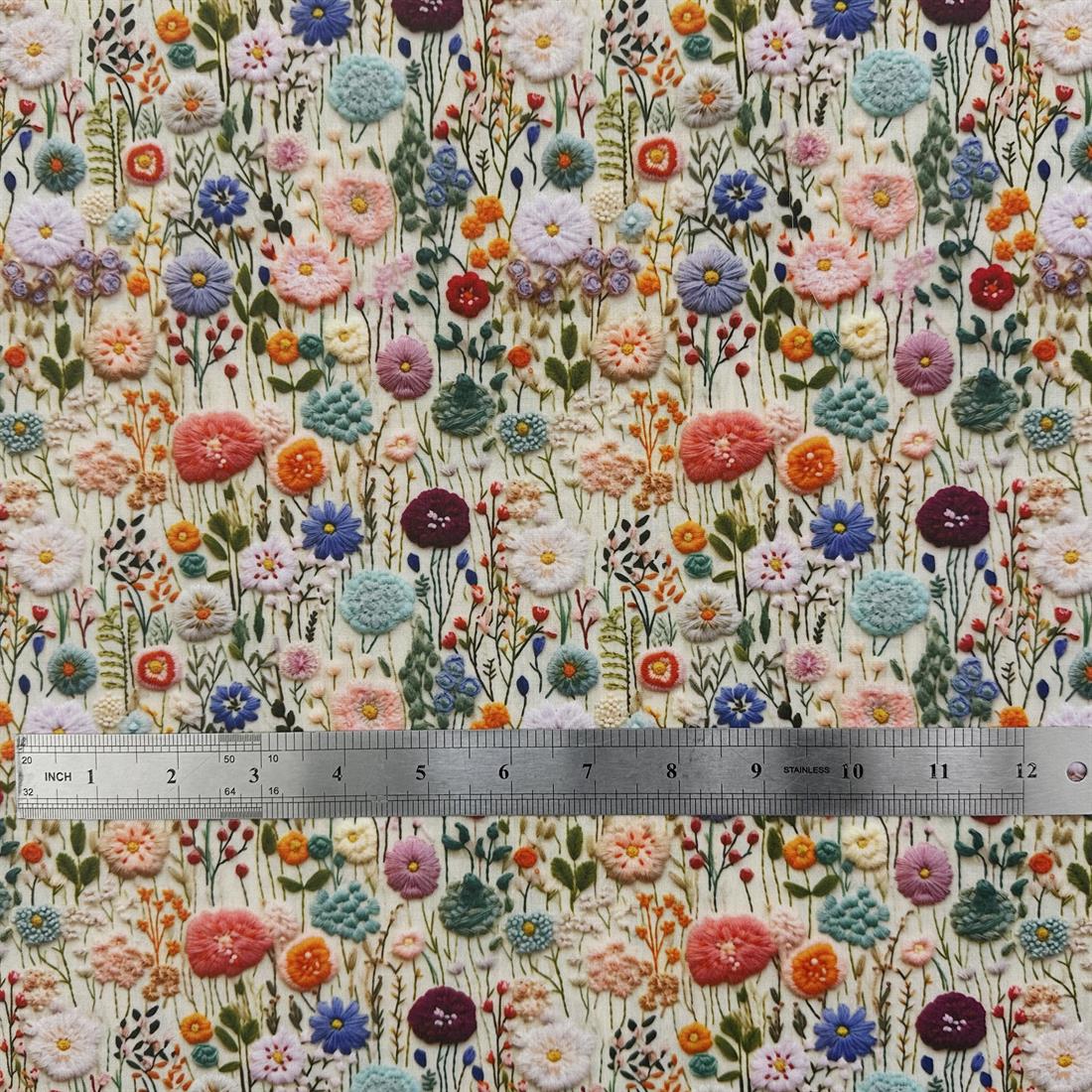 3D Spring Flowers Printed Polycotton FabricThis Beautiful Christmas…