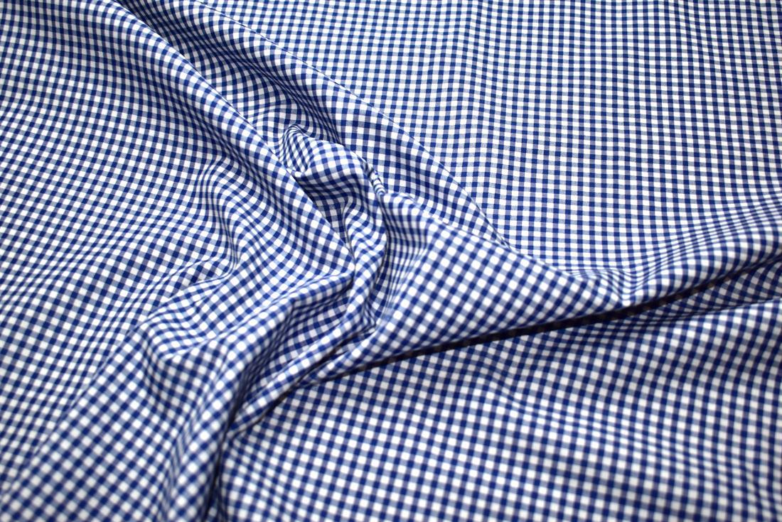 Gingham Small Check 1/8 Printed Polycotton Fabric