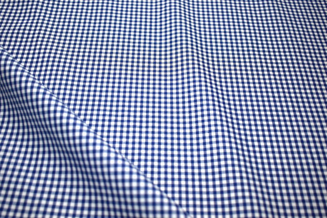 Gingham Small Check 1/8 Printed Polycotton Fabric