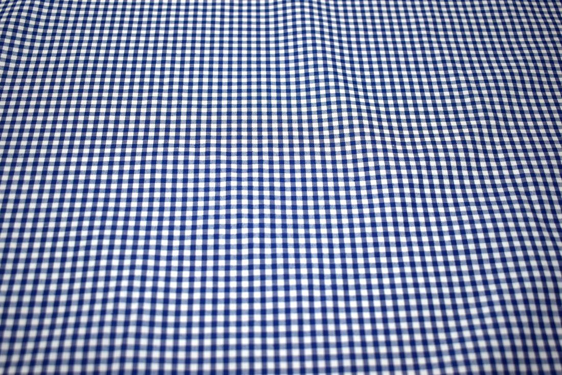 Gingham Small Check 1/8 Printed Polycotton Fabric