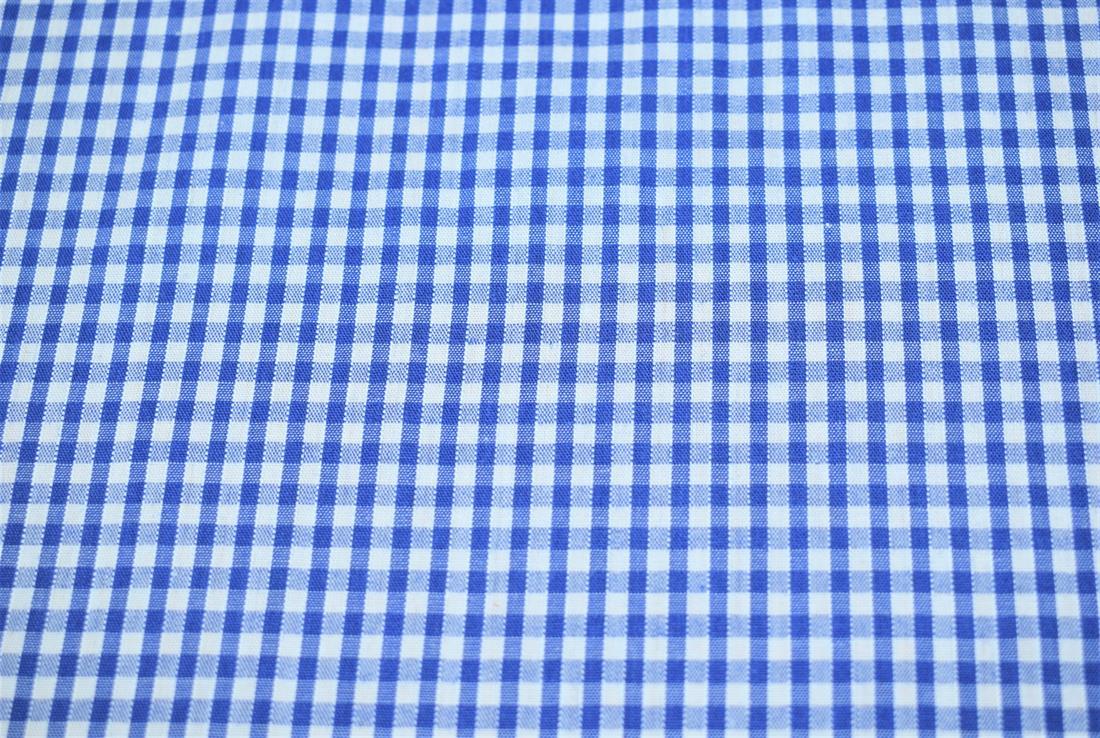 Gingham Small Check 1/8 Printed Polycotton Fabric