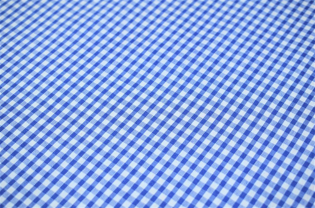 Gingham Small Check 1/8 Printed Polycotton Fabric
