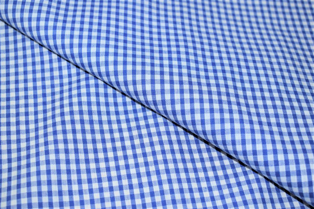 Gingham Small Check 1/8 Printed Polycotton Fabric