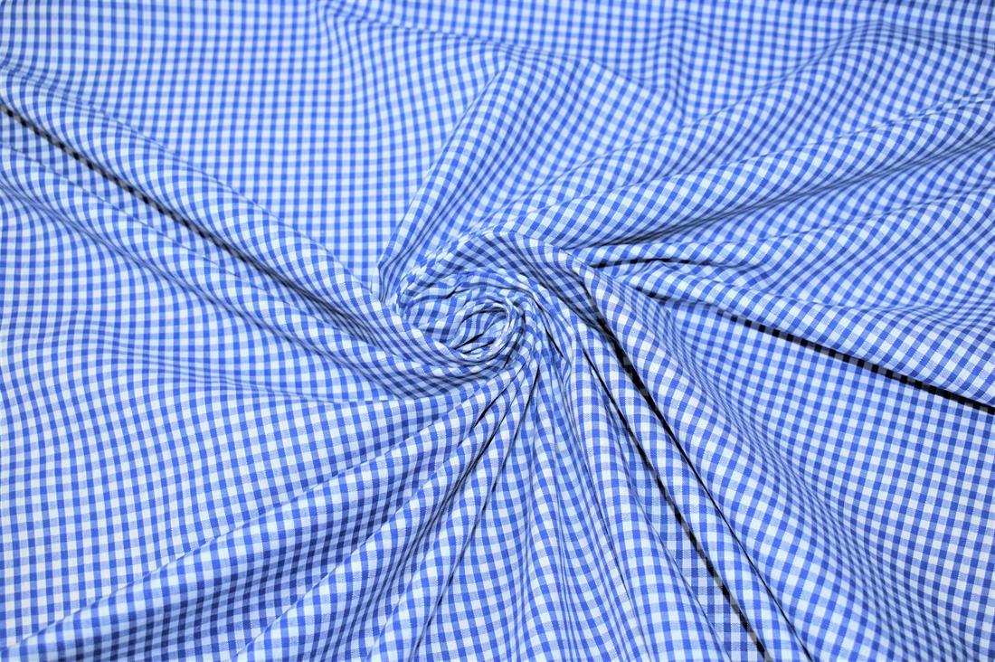 Gingham Small Check 1/8 Printed Polycotton Fabric