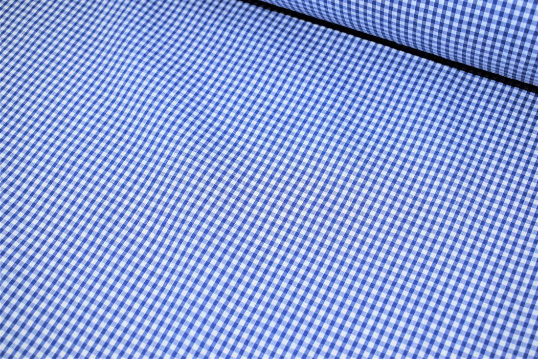 Gingham Small Check 1/8 Printed Polycotton Fabric