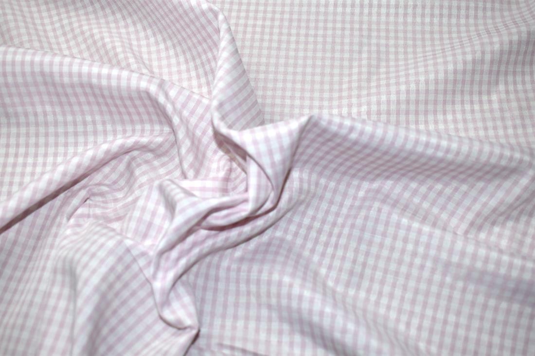 Gingham Small Check 1/8 Printed Polycotton Fabric