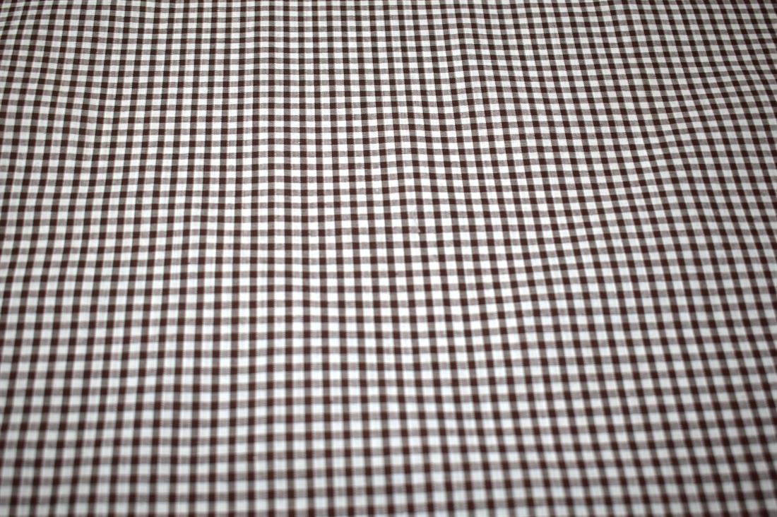 Gingham Small Check 1/8 Printed Polycotton Fabric