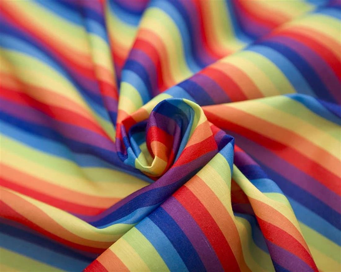 MP Digital Polycotton Rainbow Stripes Bring Vibrant Colour and Fun to…