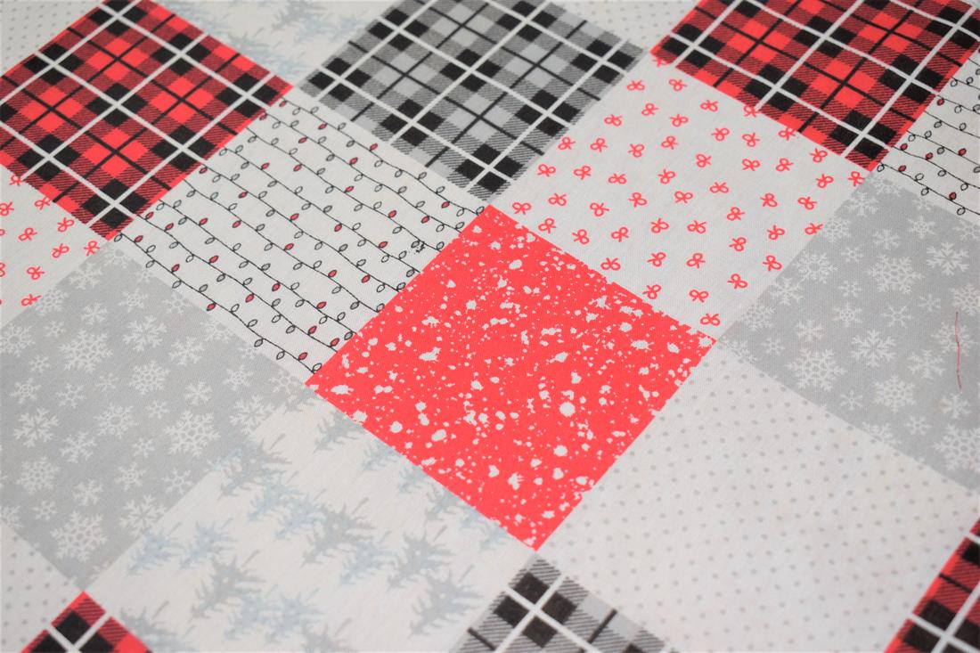 Patchwork Print PolyCotton Fabric