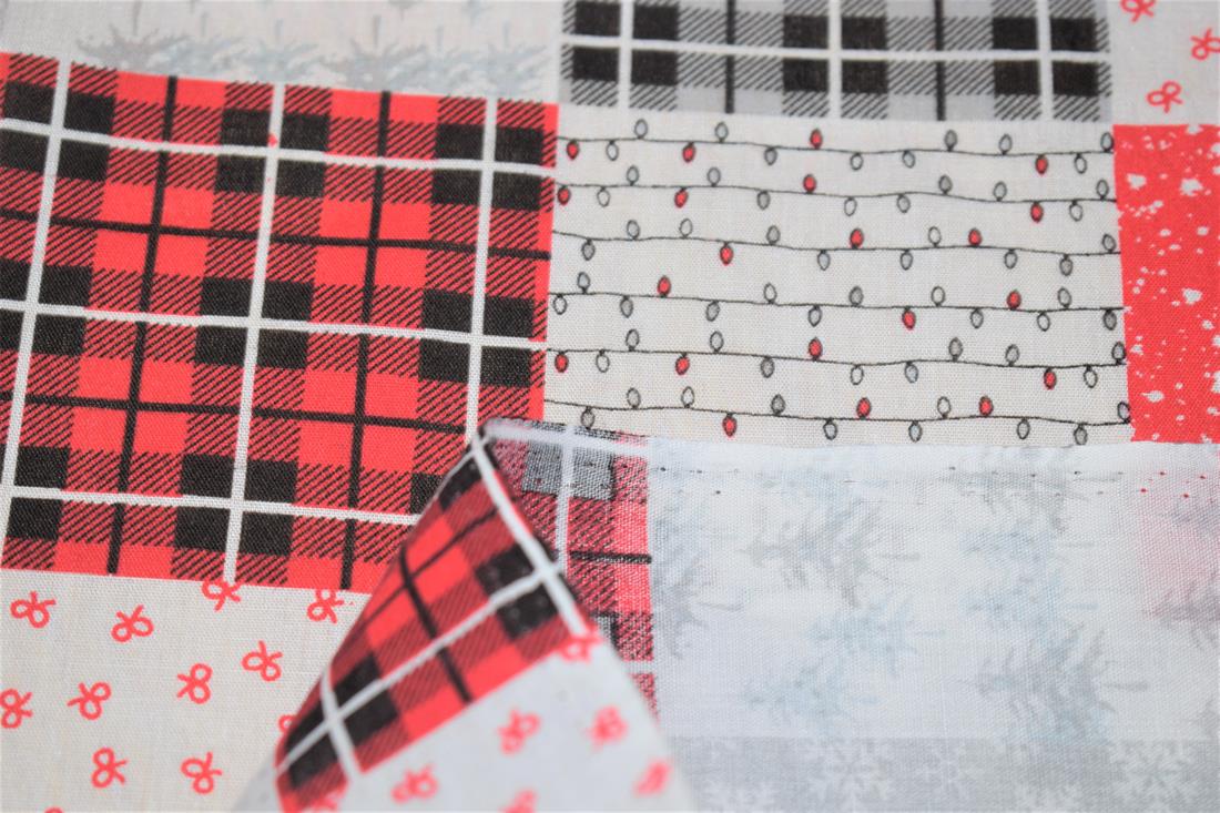 Patchwork Print PolyCotton Fabric