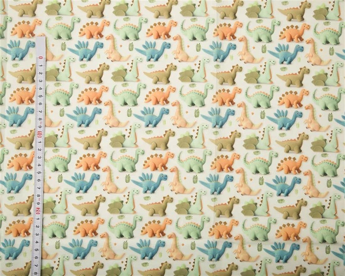 Beige MP Digital Polycotton 3D Dinos Bring a Sense of Adventure to…
