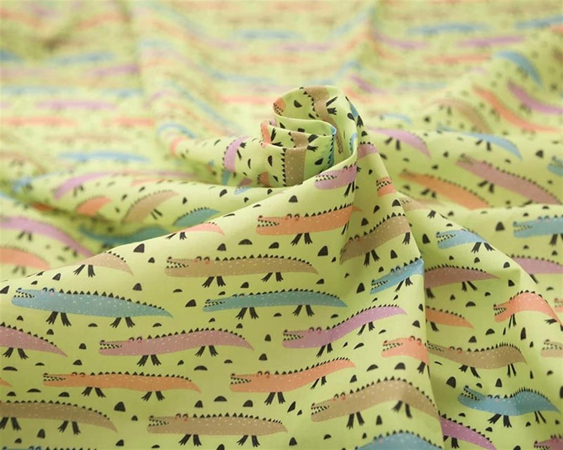 Lime MP Digital Polycotton Croc Add a Splash of Fun to Your Projects…