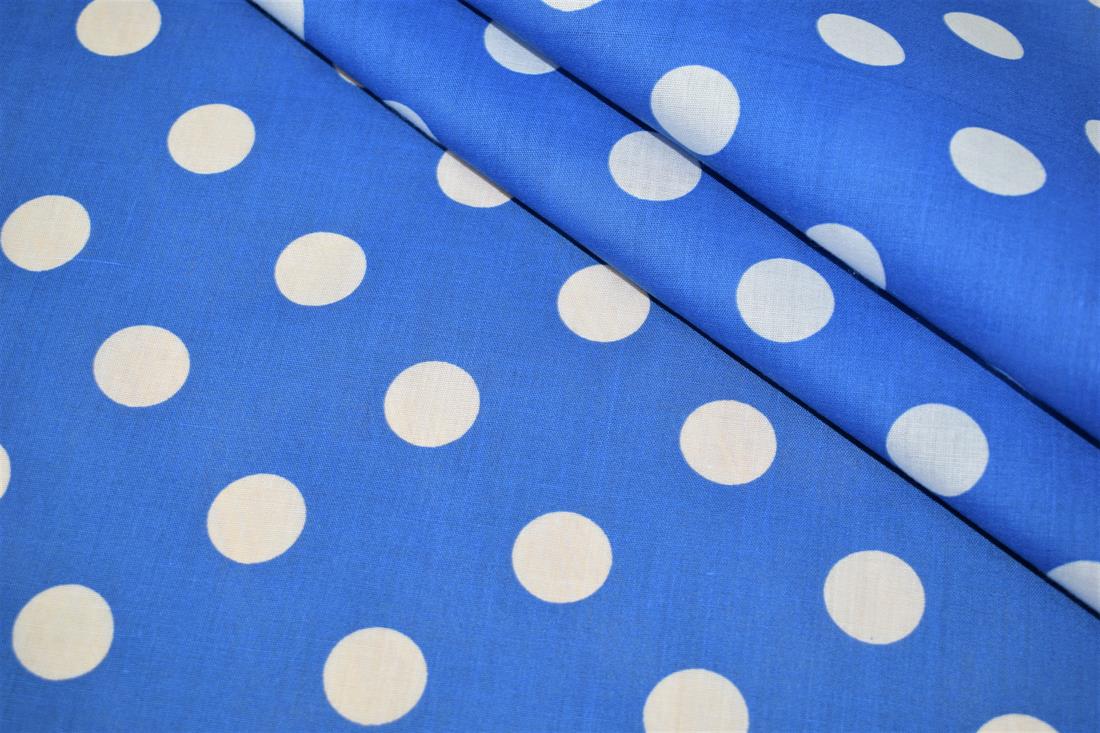 Printed 10P Spots PolyCotton Fabric