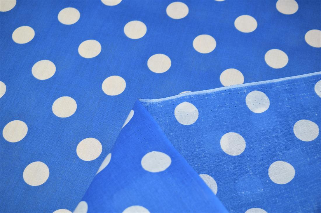 Printed 10P Spots PolyCotton Fabric