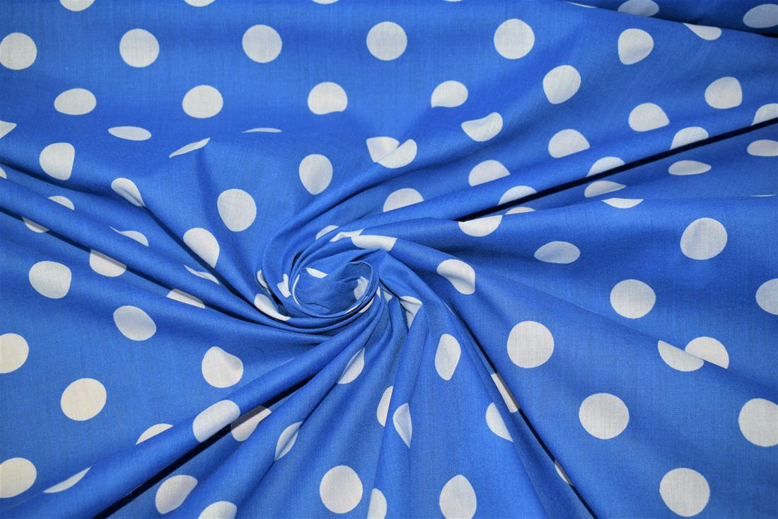Printed 10P Spots PolyCotton Fabric