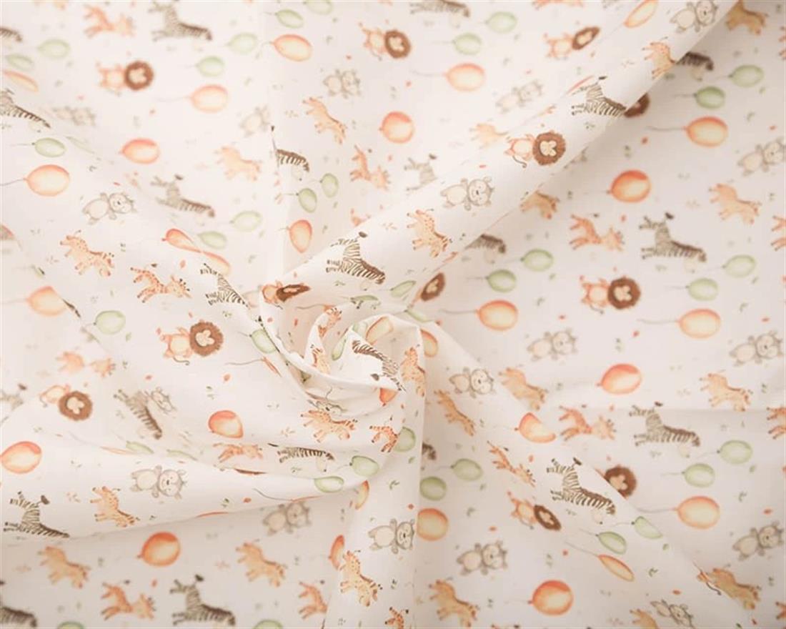 White MP Digital Polycotton Safari Take a Walk on the Wild Side with